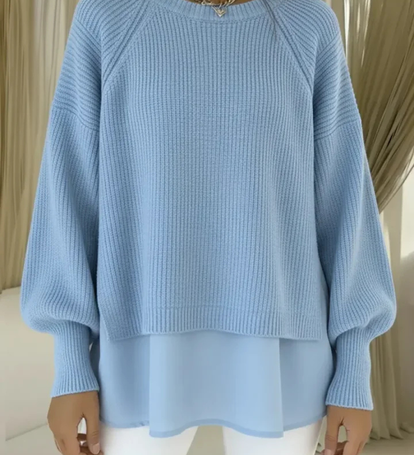 Kestlyn layered-look jumper for women | Ellie Dublin