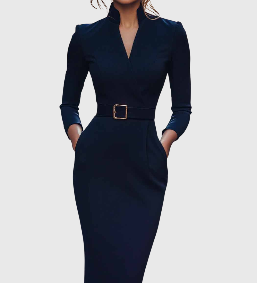 Camille | The Belted Power Maxi Dress – view 4