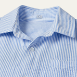 The Maplecrest Park Men’s Lightweight Blue Striped Button-Up Shirt – view 4