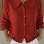 Vespera button collar cardigan, third colourway | Ellie Dublin
