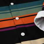 The Glenpark Men’s Modern Colour Block Striped Trendy Shirt – view 10