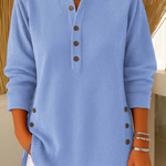 Neva button henley tunic for women | Ellie Dublin