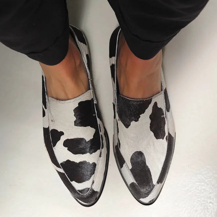 Becca - Cow Pattern Footwear – view 3