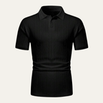 The Ridgebrook Men’s Textured Button Up Casual Polo Shirt