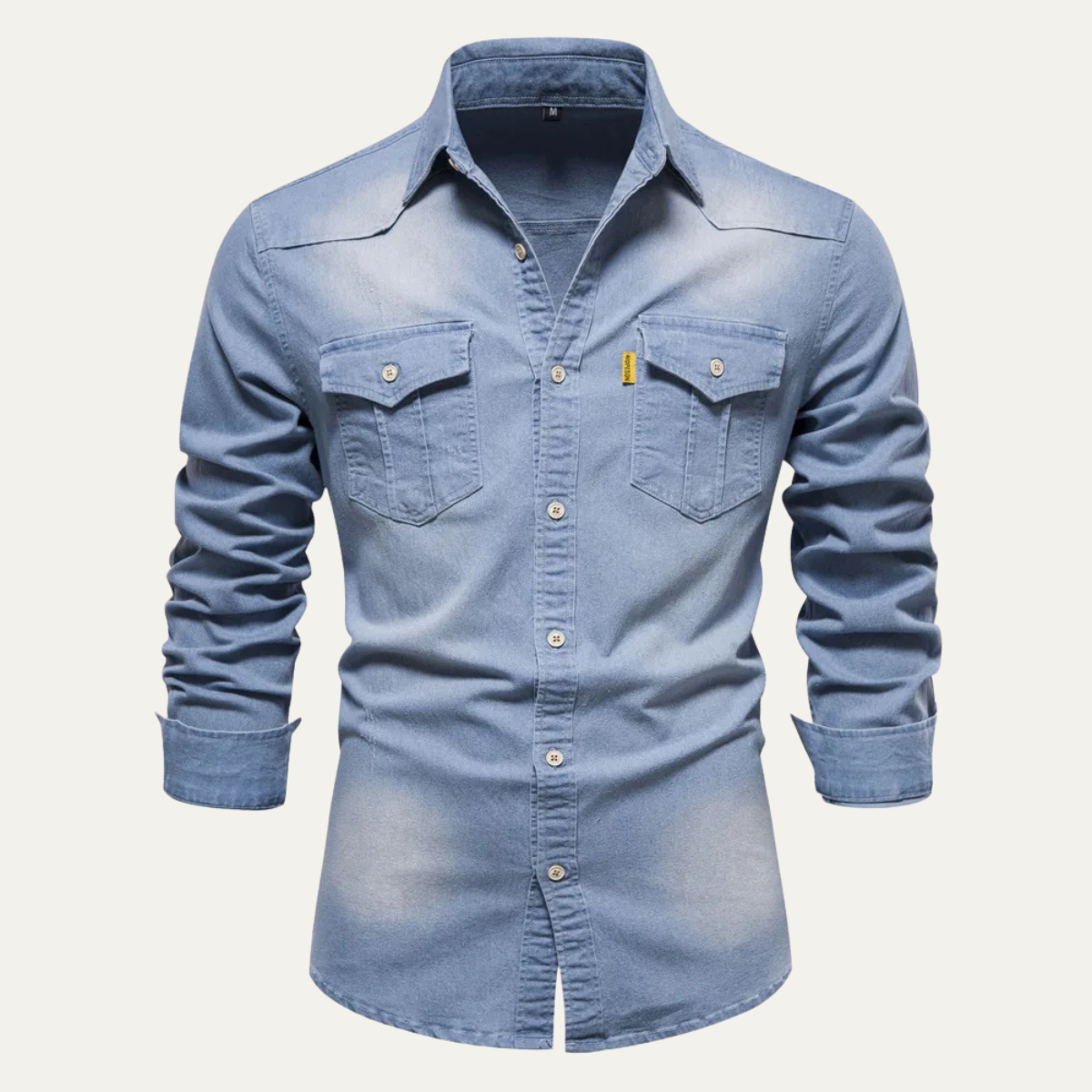 The Roseland Men’s Trendy Slim Fit Stand Collar Shirt – view 7