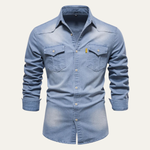 The Roseland Men’s Trendy Slim Fit Stand Collar Shirt – view 7