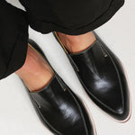 Thalia - Sleek Sculpted Minimalist Loafers – view 2