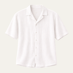 The Oxford Men’s Turn Down Collar Trendy Loose Fit Button-Up Shirt