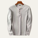 The Glenhurst Park Men’s Slim Fit Thermal Waffle Knit Henley Shirt