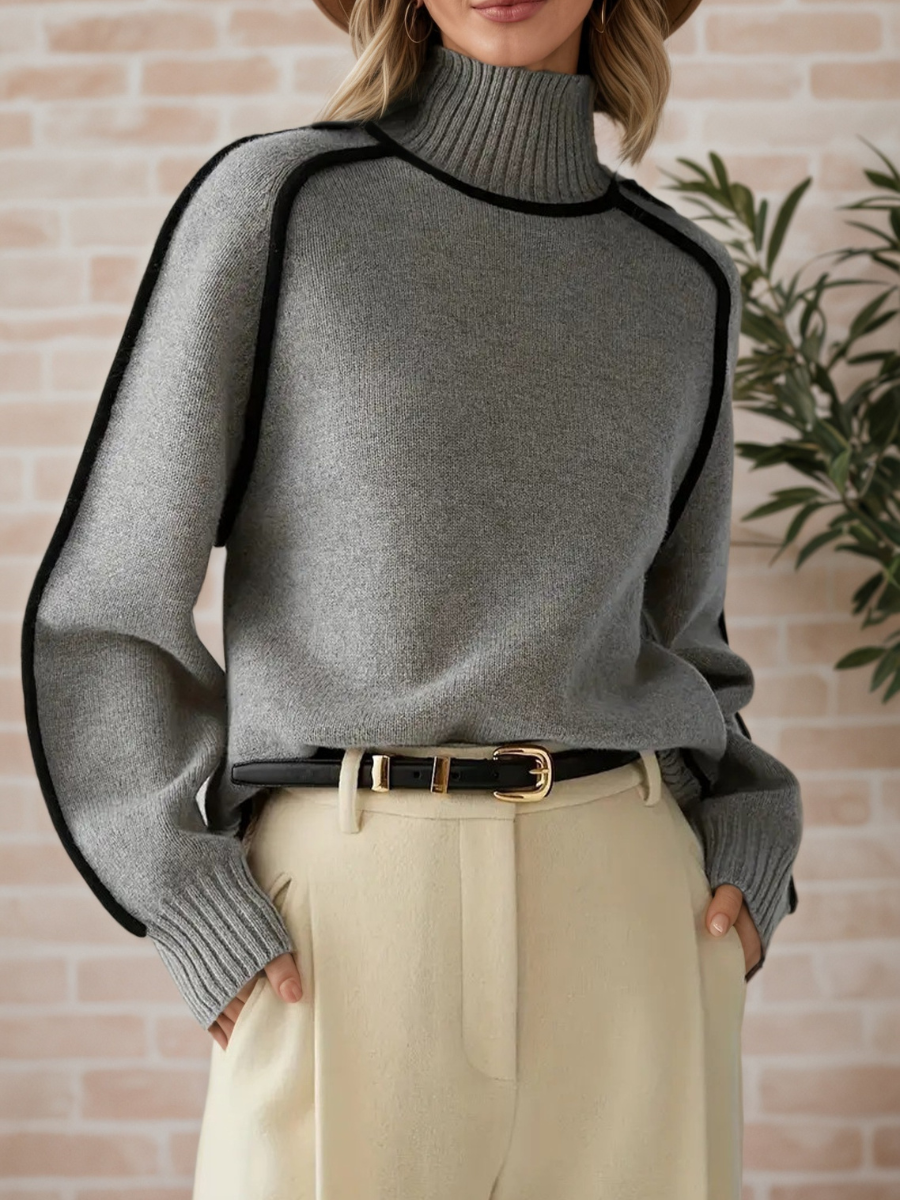 Women's Elegant High-Neck Sweater – view 3