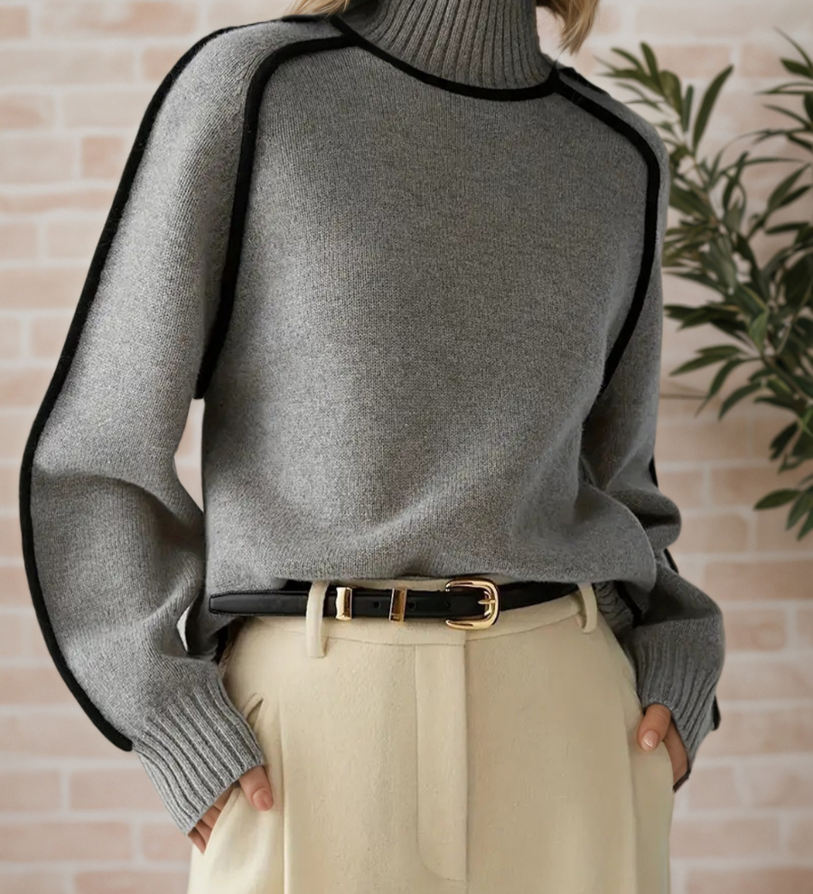 Women's Elegant High-Neck Sweater – view 3