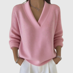Faye | Relaxed Fit Soft V-Neck Sweater