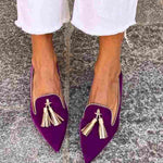 Portia - Bohemian Fringe Loafers – view 8