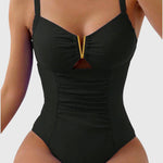 Émilie | V-Neck Sculpting One-Piece Swimsuit – view 3