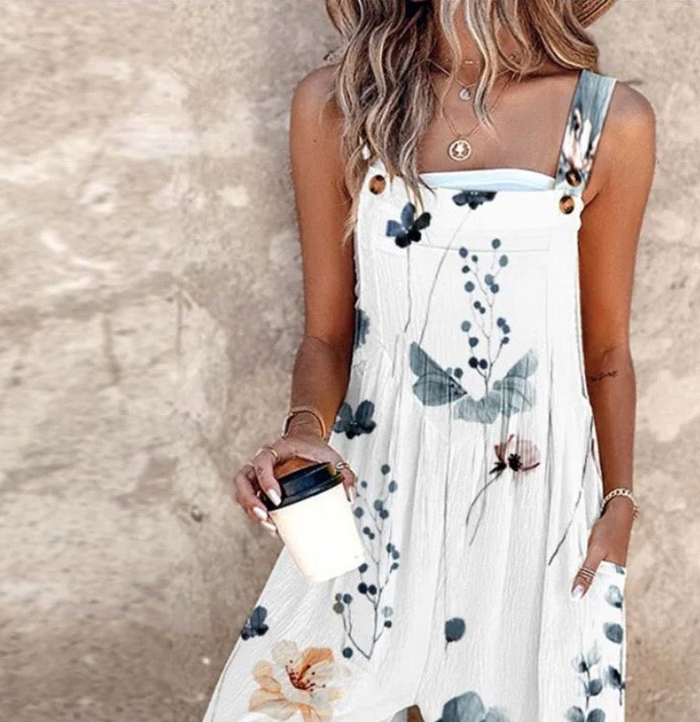 Fiona Floral Dungarees – view 2