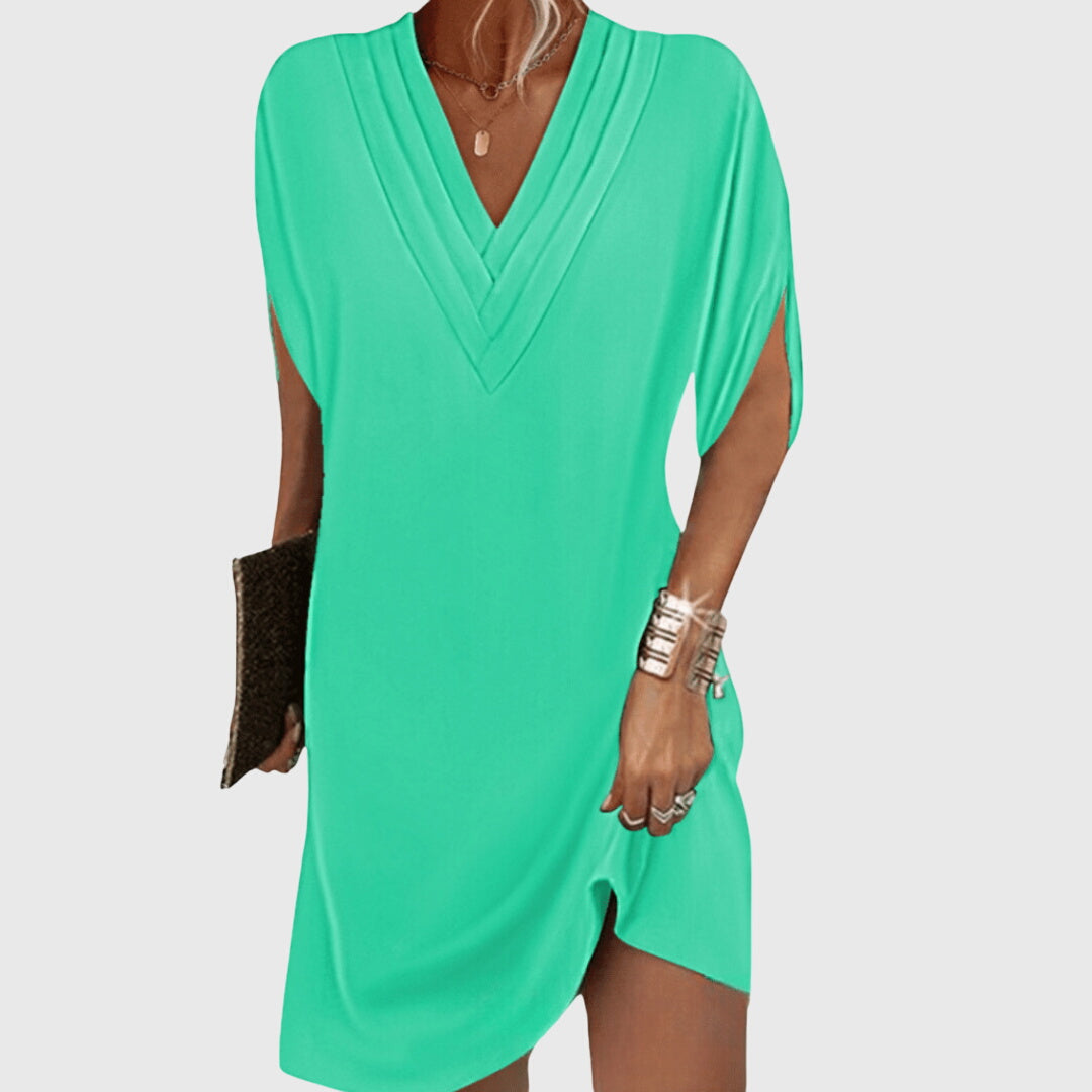 Christine | Elegant Dress Concealing the Belly – view 4