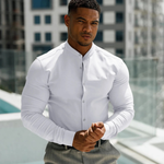 The Willowgate Men’s Slim Fit Stand Collar Shirt – view 2