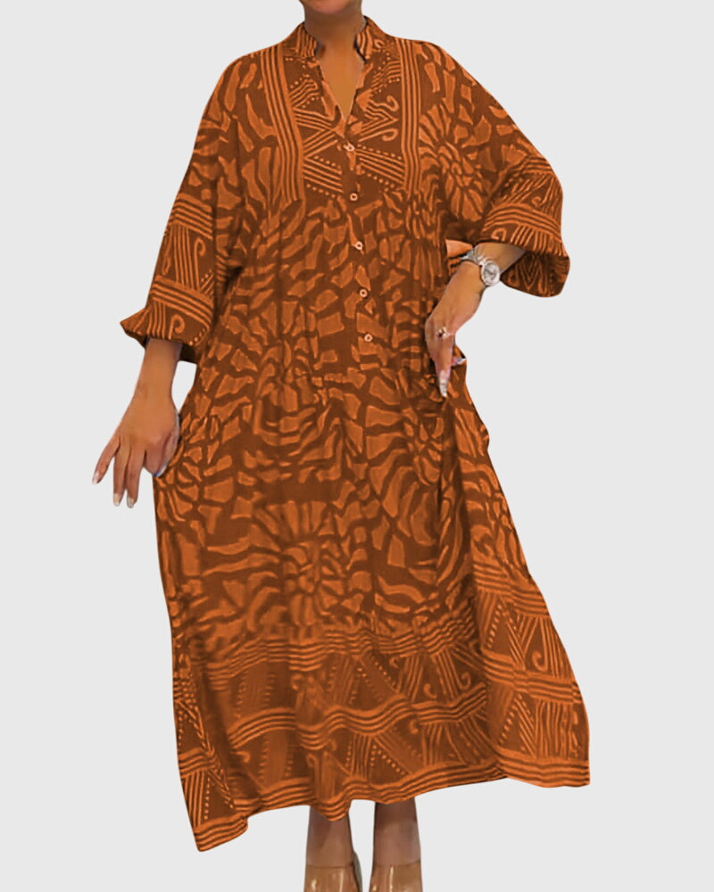 Mckinley | Maxi Dress with Elegant Print – view 4