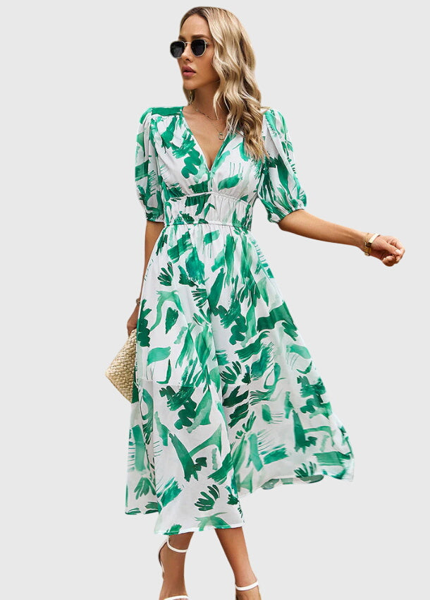 Merlin | Flattering Floral Midi Dress – view 11