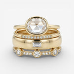 Lily - Classic Gold and Zirconia Ring Collection