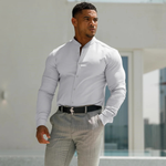 The Willowgate Men’s Slim Fit Stand Collar Shirt – view 3