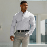 The Willowgate Men’s Slim Fit Stand Collar Shirt – view 3