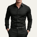 The Pordenone Men’s Slim Fit Stretch Button Down Dress Shirt – view 4