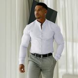 The Willowgate Men’s Slim Fit Stand Collar Shirt – view 4