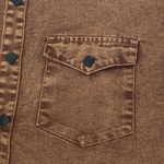 The Belleford Men’s Vintage Washed Denim Workwear Shirt – view 5