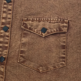 The Belleford Men’s Vintage Washed Denim Workwear Shirt – view 5