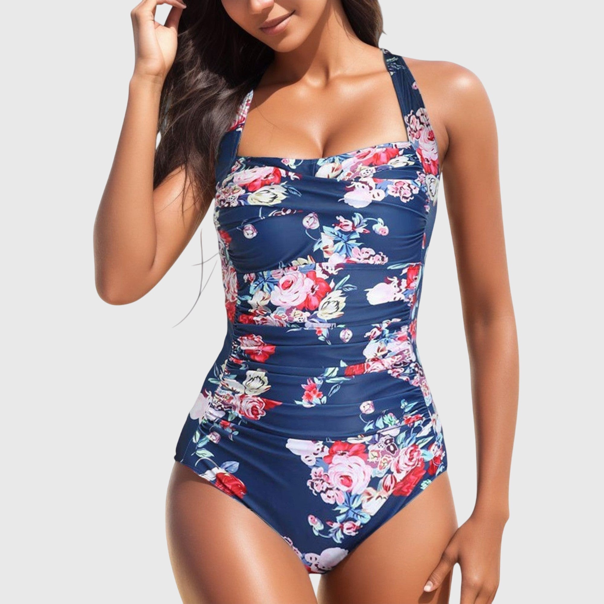 Raphaëlle | Floral Print One-Piece Swimsuit – view 2