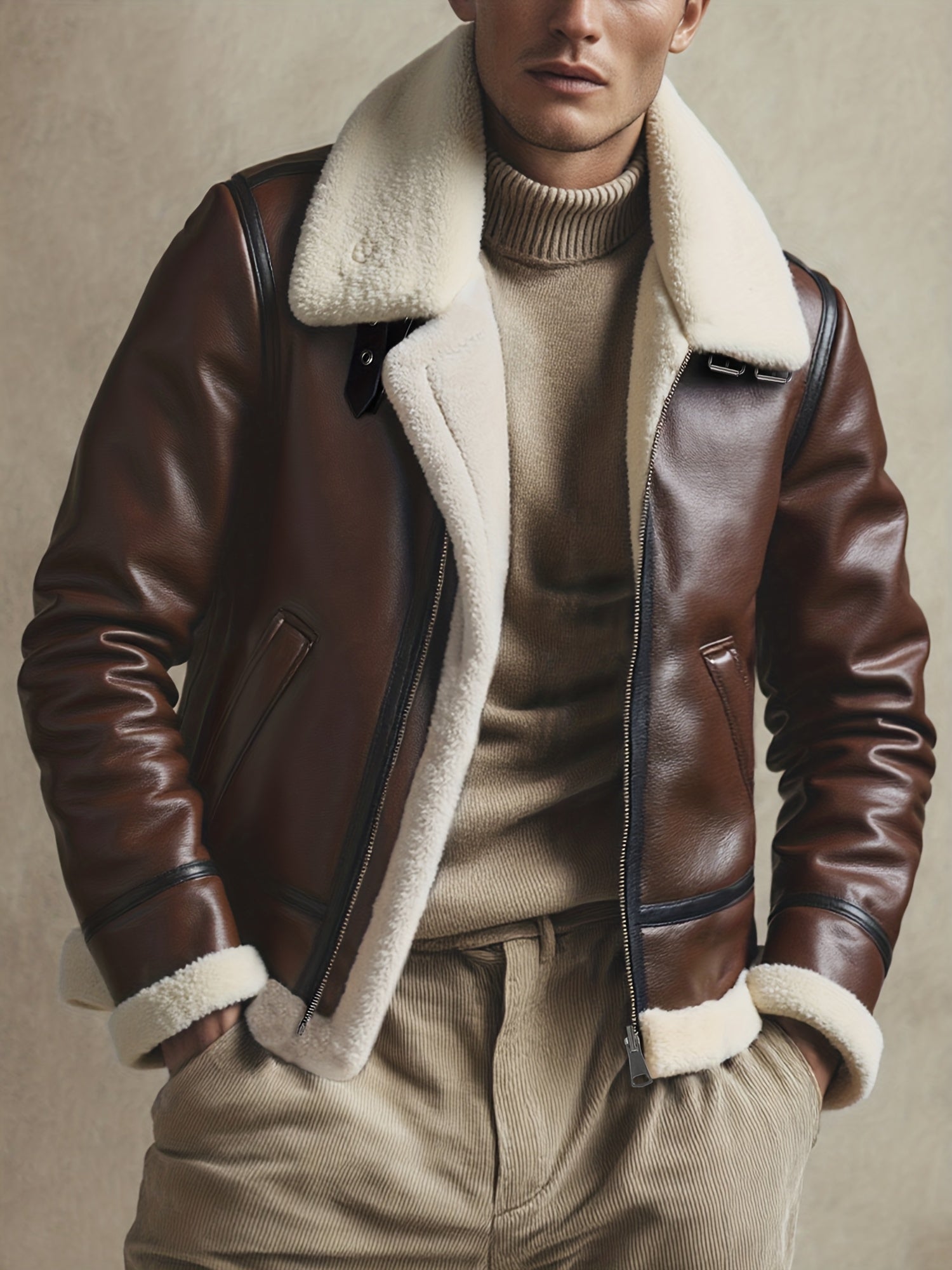 Joe | Cozy Biker Jacket for Chilly Autumn and Winter Days – view 2