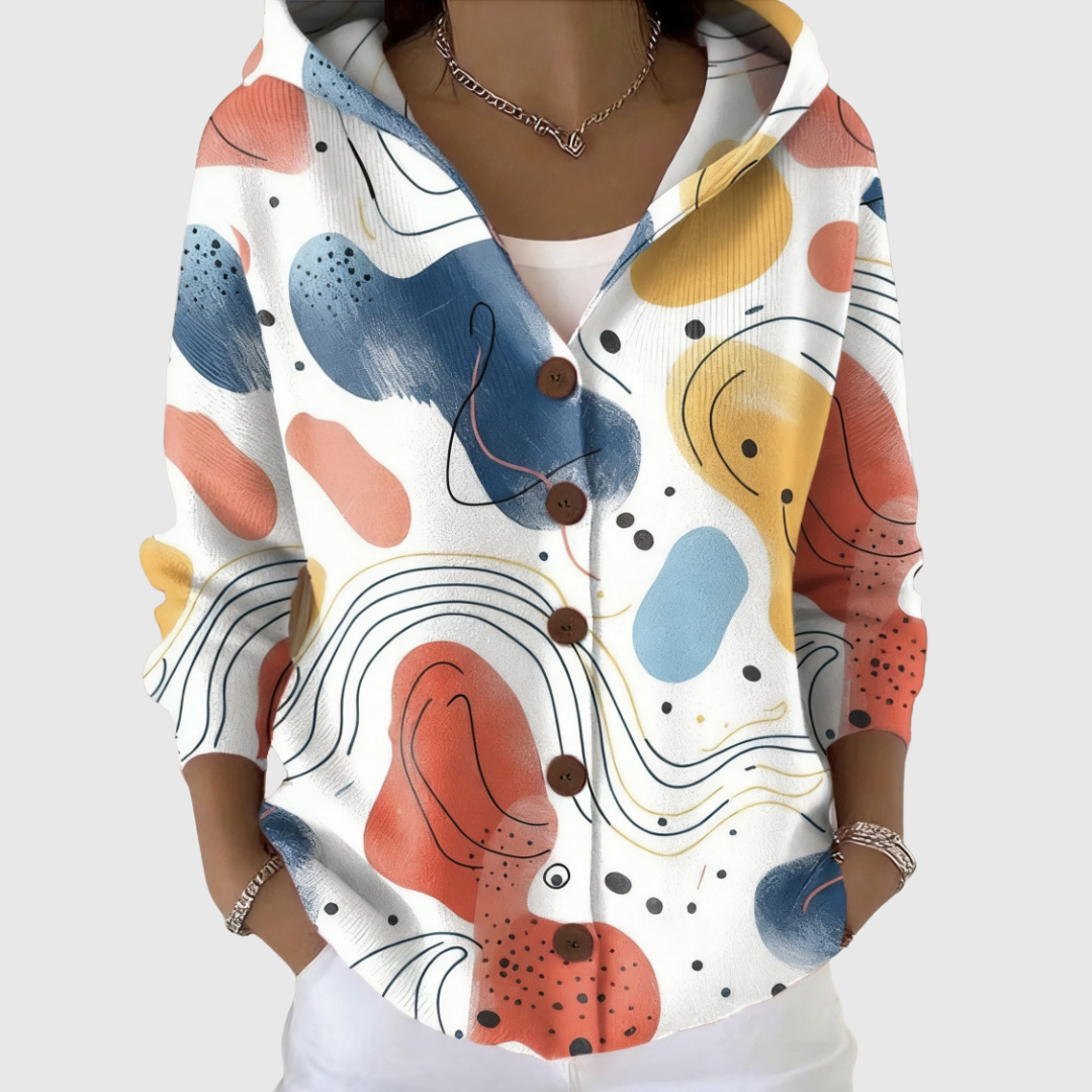 Moya hooded knit cardigan for women | Ellie Dublin