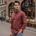 The Melrose Men’s Classic Oxford Style Button Up Dress Shirt – view 4