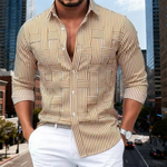 The Dunhill Men’s Lightweight Striped Wrinkle Resistant Shirt – view 5