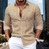The Dunhill Men’s Lightweight Striped Wrinkle Resistant Shirt – view 5