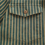 The Willowfall Men’s Nostalgic Casual Vertical Stripe Denim Shirt – view 6