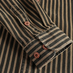 The Stratford Hill Men’s Retro Casual Button Up Striped Shirt – view 7