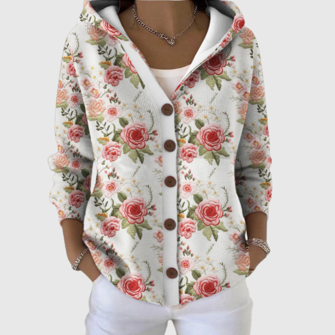 Ruth hooded knit cardigan for women | Ellie Dublin