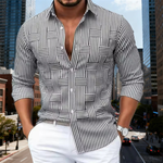 The Dunhill Men’s Lightweight Striped Wrinkle Resistant Shirt – view 6