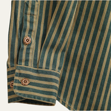 The Willowfall Men’s Nostalgic Casual Vertical Stripe Denim Shirt – view 7