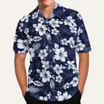 The Brookland Men’s Tropical Coconut Print Hawaiian Casual Shirt – view 4