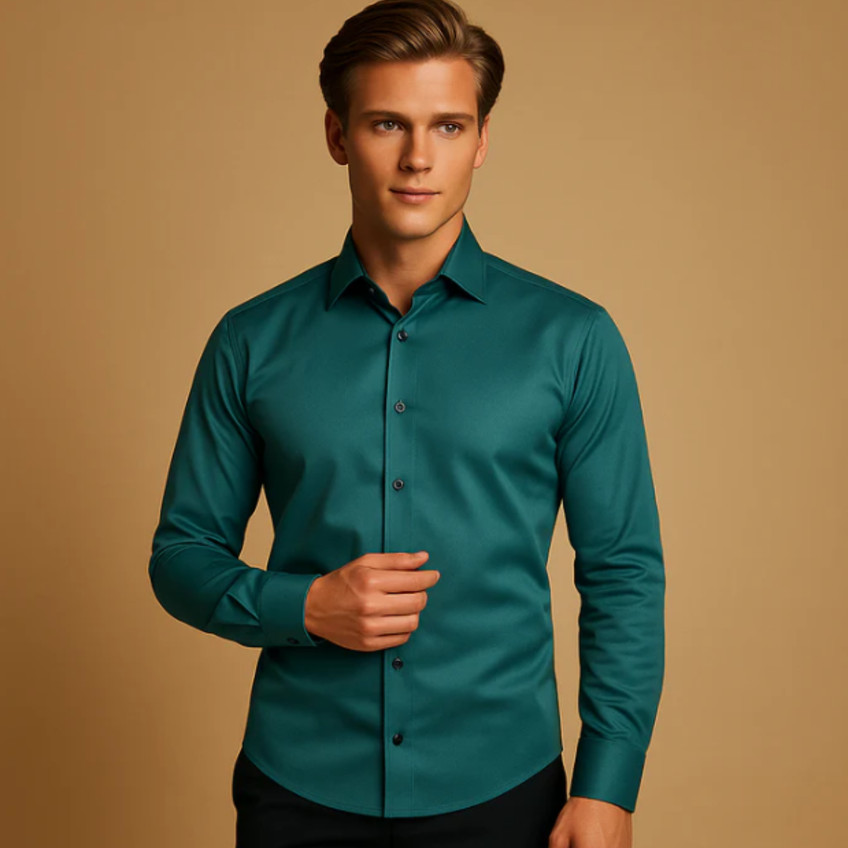 The Yorkminster Men’s Formal Slim Fit Dress Shirt – view 2