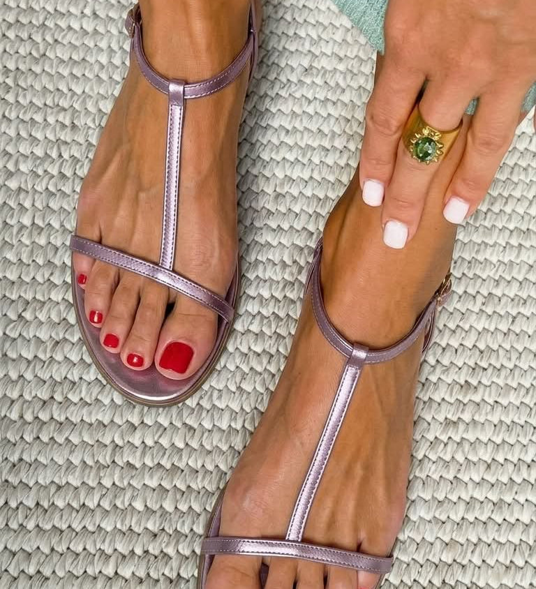 Rosalba | Golden Sandals for Spring – view 5