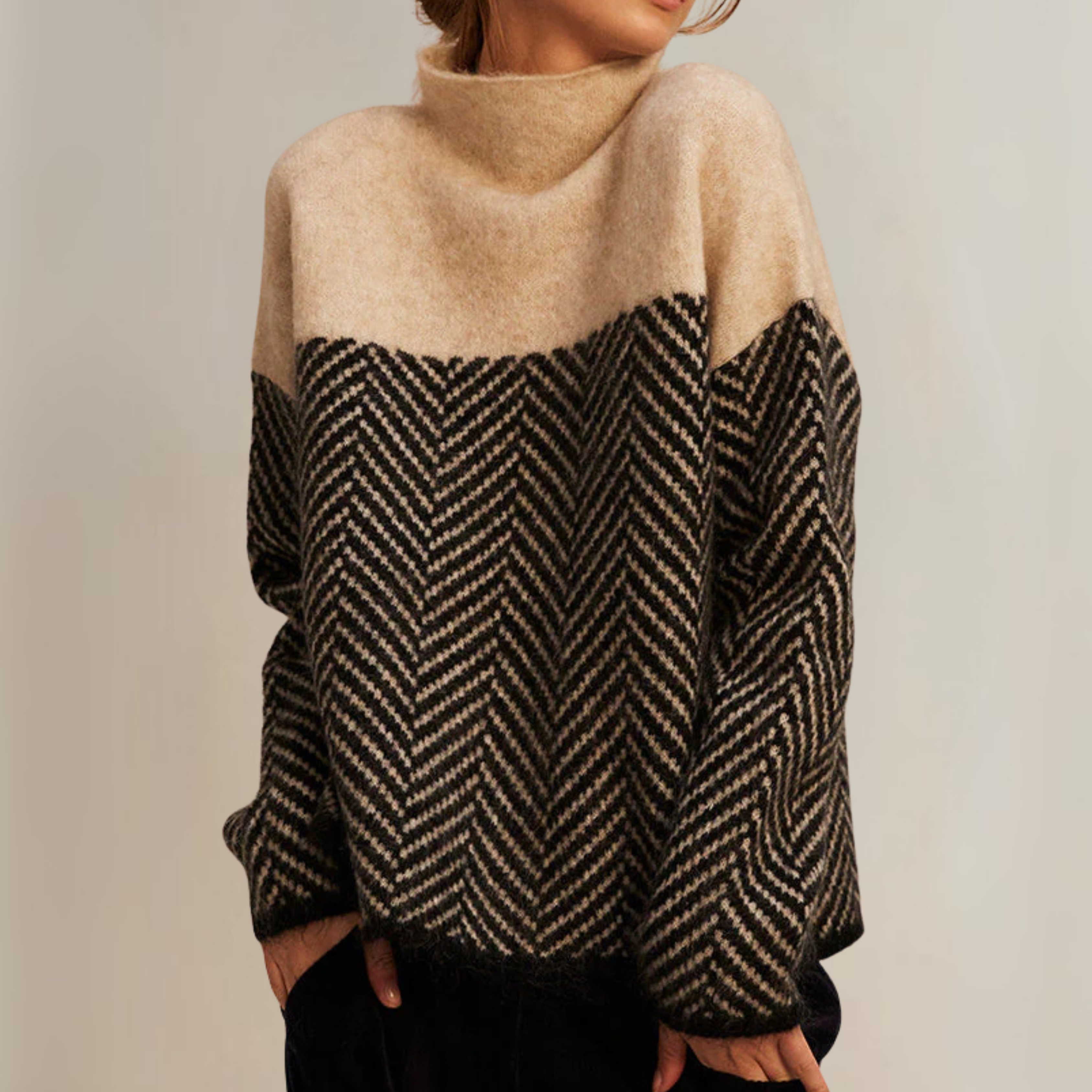 Norah | Cozy High Neck Sweater – view 2