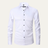 The Grosseto Men’s Classic Button Up Dress Smart Shirt – view 4