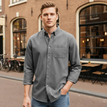 The Melrose Men’s Classic Oxford Style Button Up Dress Shirt – view 6