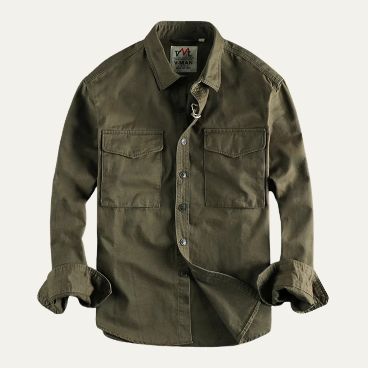 The Bellwood Men’s Vintage Cargo Shirt Jacket – view 8
