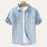 The Silvercrest Ridge Men’s Casual Denim Shirt – view 3