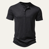 The Bathwick Men’s Breathable Henley Collar Summer T-Shirt – view 7